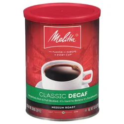 Melitta Coffee, Extra Fine Grind, Medium Roast, Classic, Decaf - 10.5 oz