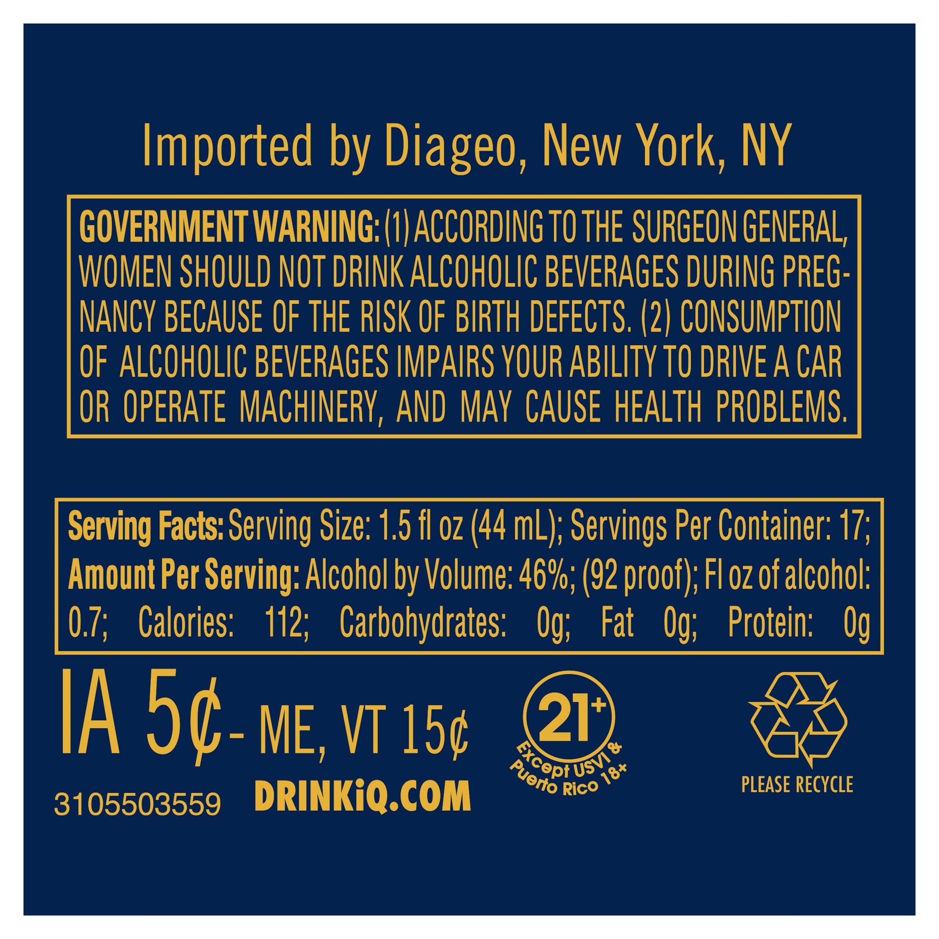 slide 2 of 6, Johnnie Walker Blue Label Year of the Wood Dragon Lunar New Year Limited Edition Blended Scotch Whisky, 750ml, 