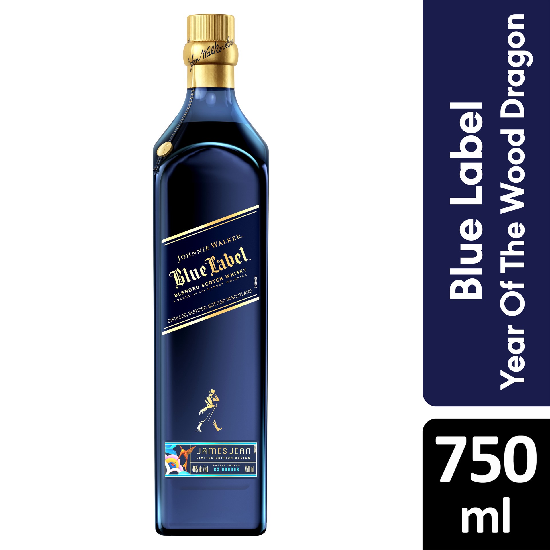 slide 5 of 6, Johnnie Walker Blue Label Year of the Wood Dragon Lunar New Year Limited Edition Blended Scotch Whisky, 750ml, 