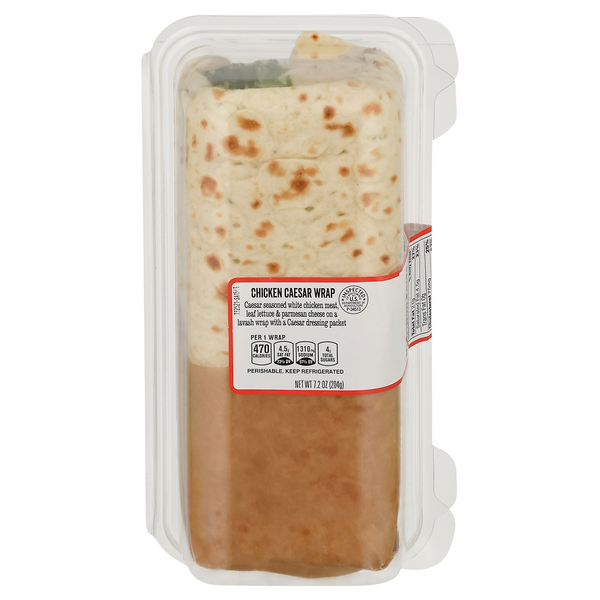 slide 1 of 1, GIANT Chicken Caesar Wrap, 7.2 oz
