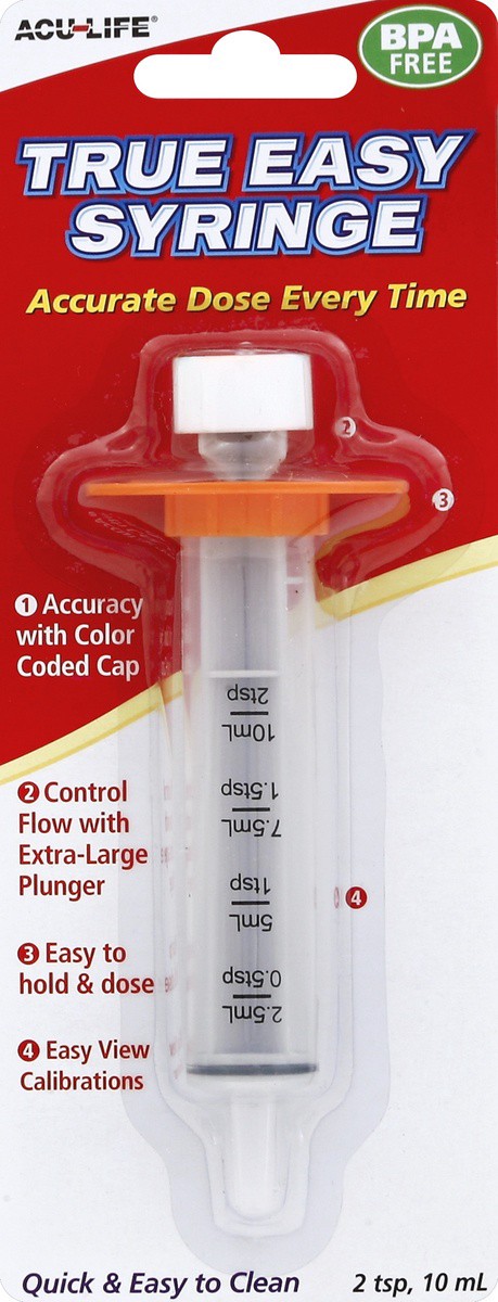 slide 2 of 3, Acu-Life True Easy SyrinGe, 1 ct