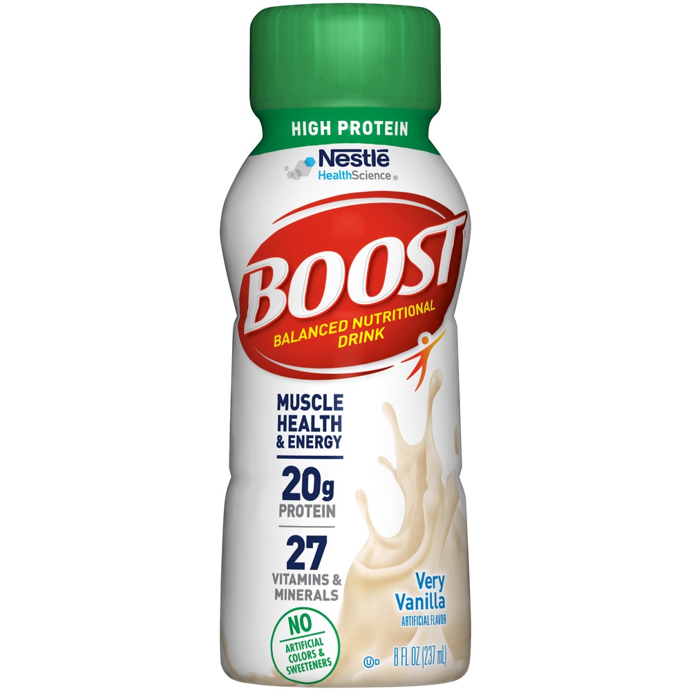slide 1 of 3, Boost High Protein Very Vanilla Complete Nutritional Drink, 8 oz
