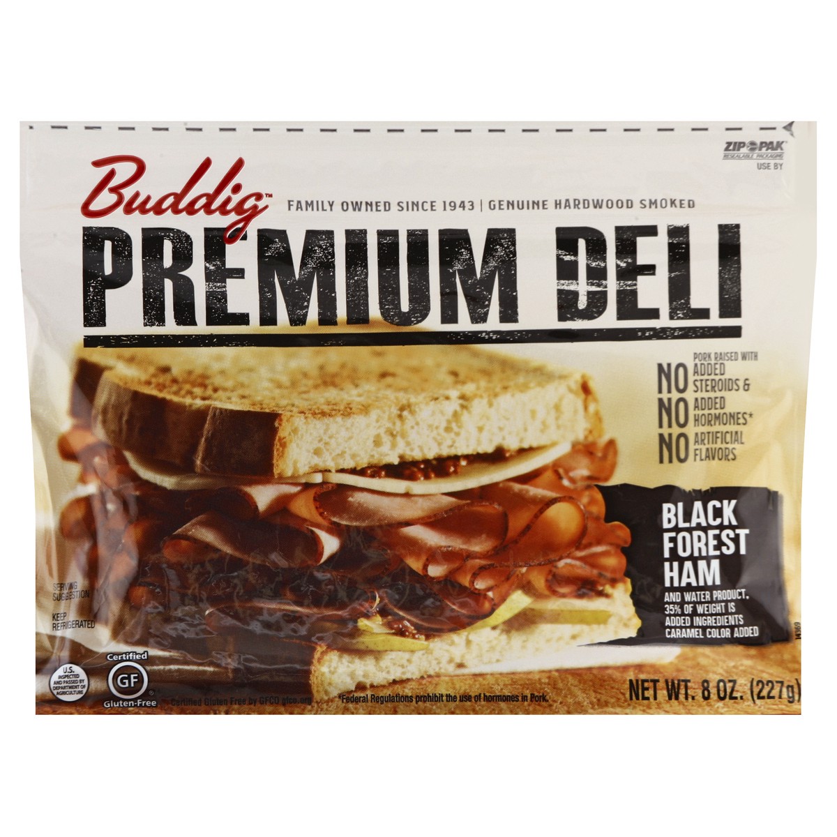 slide 7 of 7, Buddig Premium Deli Black Forest Ham 8 oz. ZIP-PAK, 8 oz