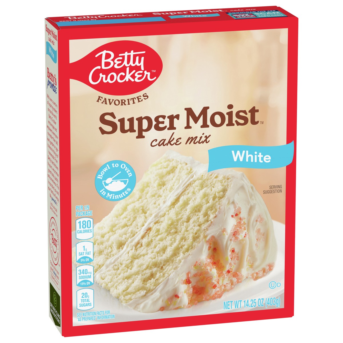 slide 5 of 14, Betty Crocker Favorites Super Moist White Cake Mix, 14.25 oz, 14.25 oz