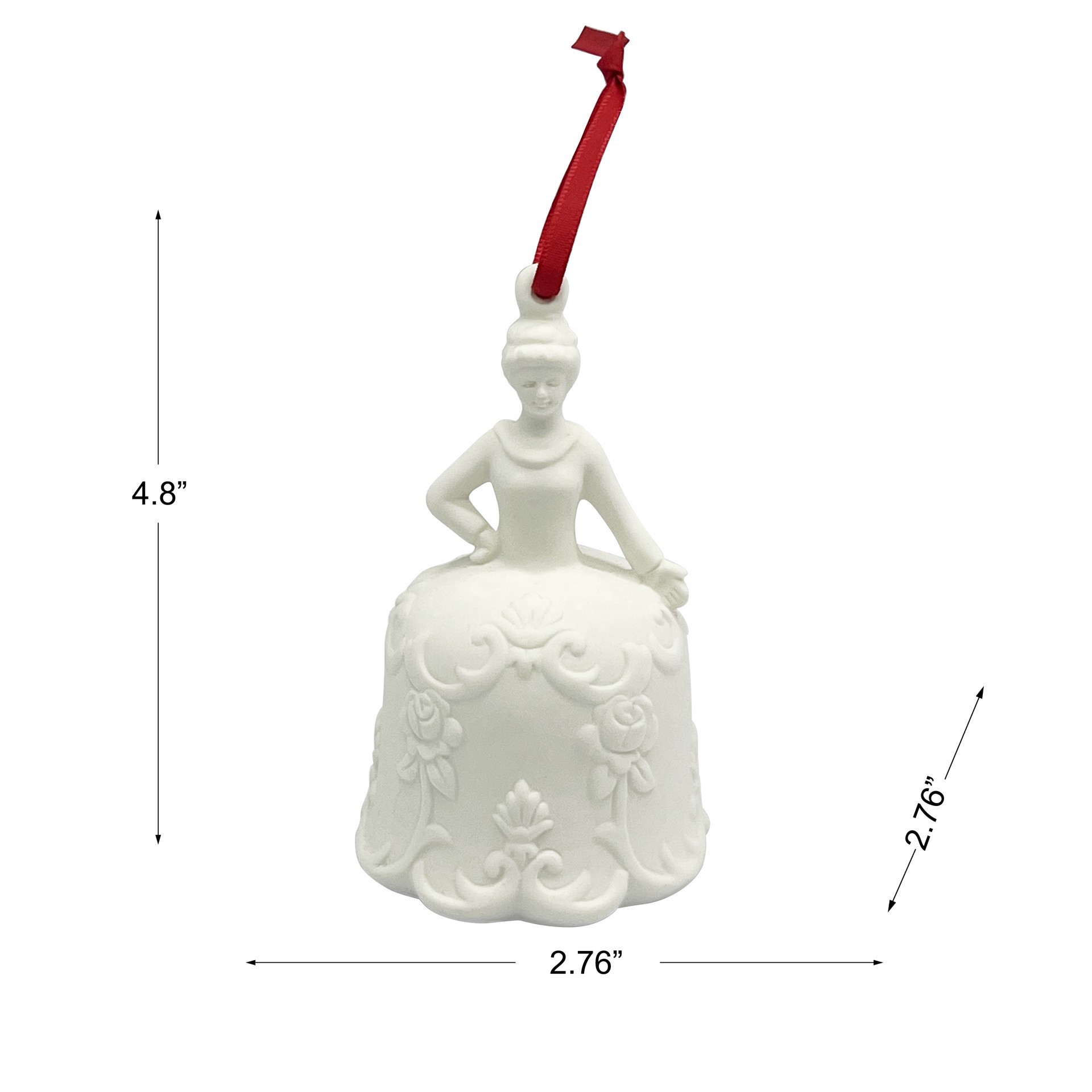 slide 3 of 7, 4.75" Diy Ceramic Queen Ornament By Make Market, 4.75 in