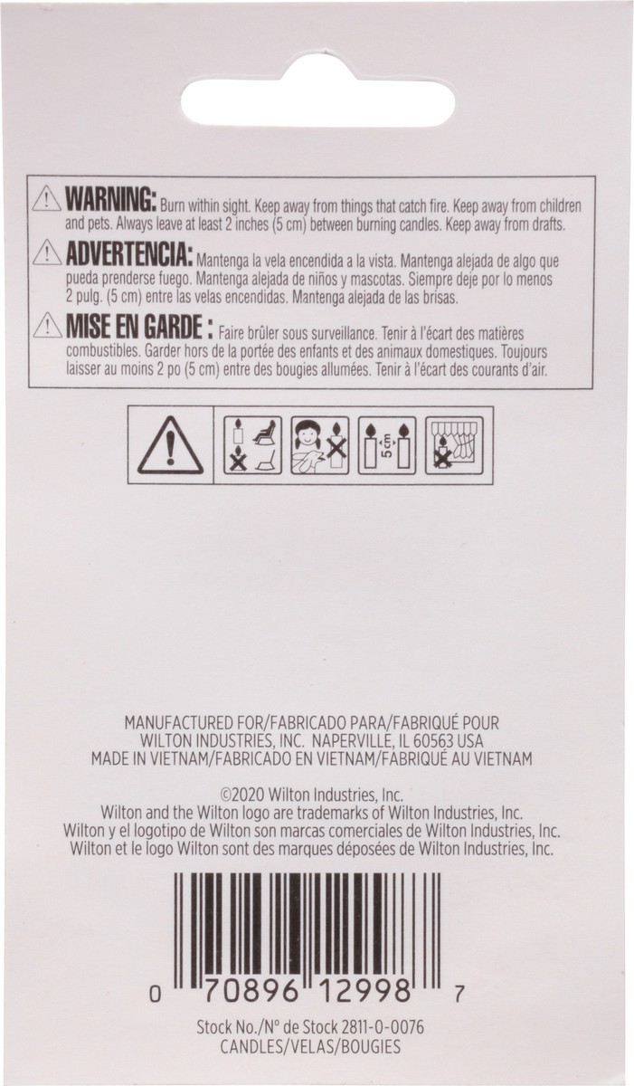 slide 8 of 9, Wilton Metallic Unicorn Celebration Candles 12 Each, 1 ct