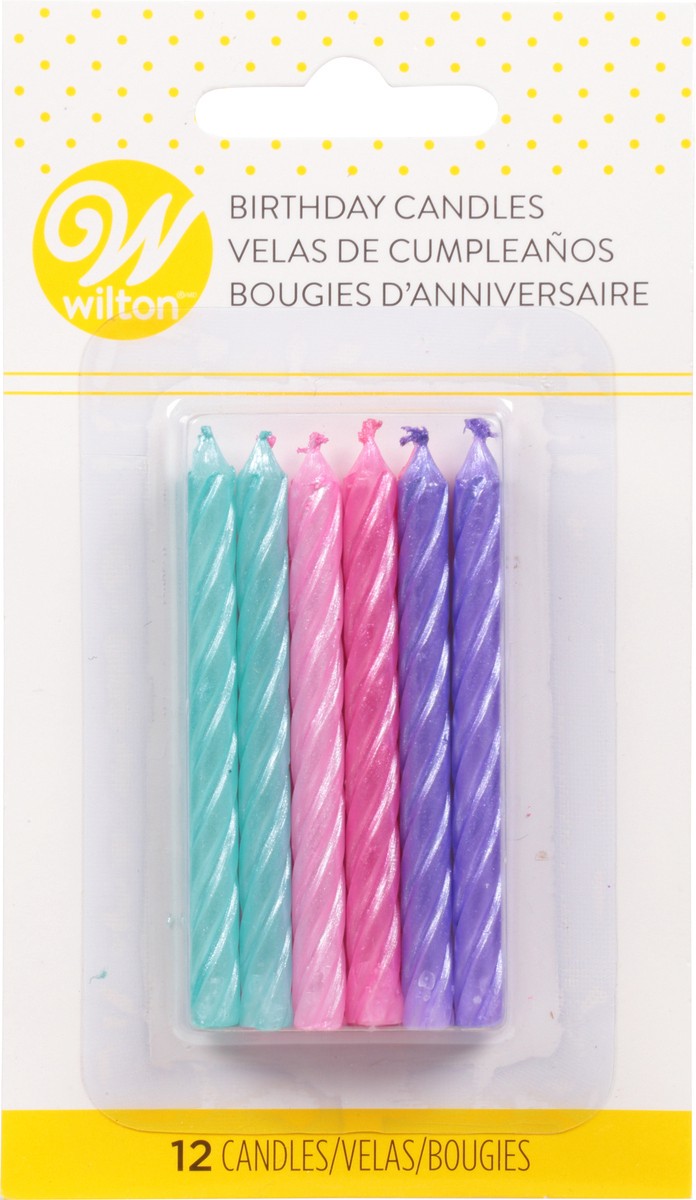 slide 6 of 9, Wilton Metallic Unicorn Celebration Candles 12 Each, 1 ct