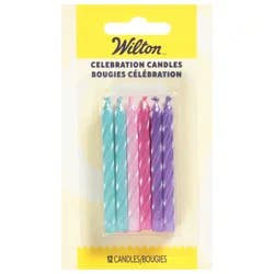 Wilton Metallic Unicorn Celebration Candles 12 Each