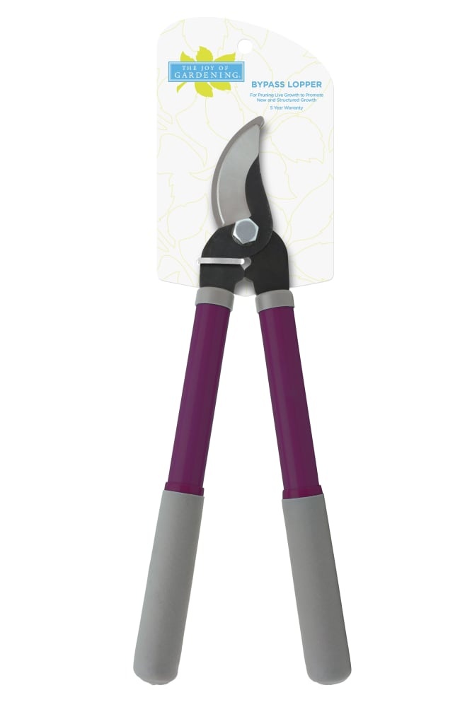 slide 1 of 1, The Joy Of Gardening Bypass Lopper - Plum Caspia, 1 ct