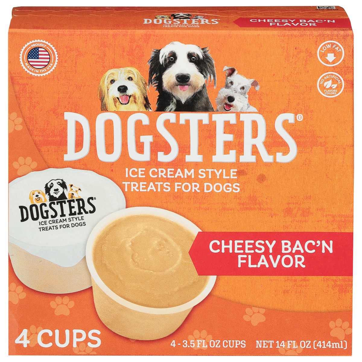 slide 2 of 10, DOGSTERS Ice Cream Style Chessy Bac'n Flavor Treats for Dogs 4 ea, 4 ct