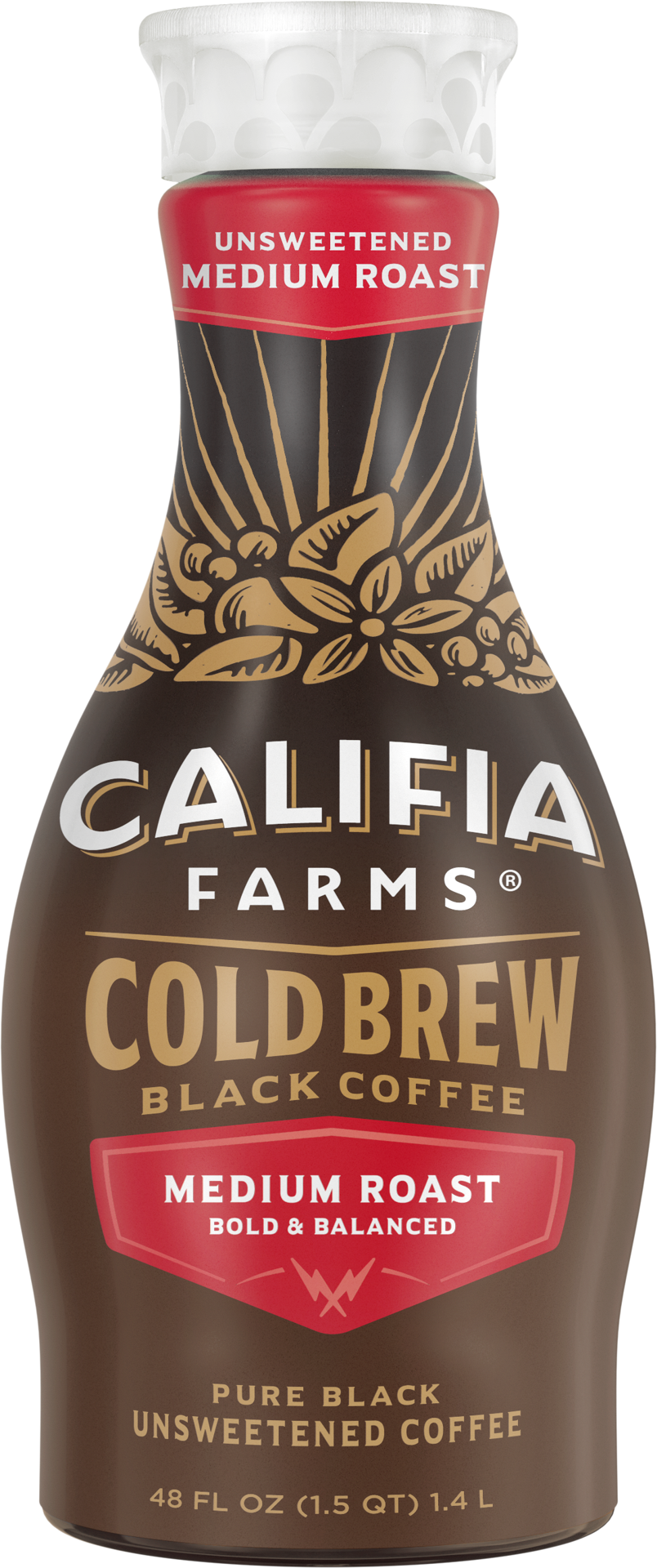 slide 1 of 14, Califia Farms Coffee Cold Brew 48Oz, 48 fl. oz