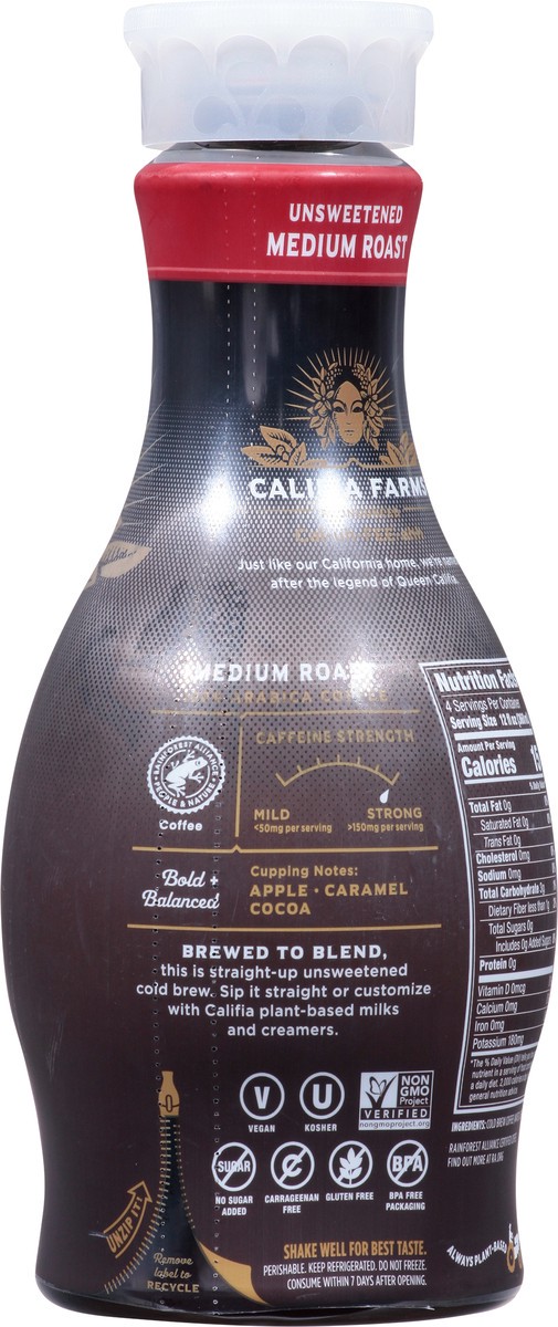 slide 3 of 14, Califia Farms Coffee Cold Brew 48Oz, 48 fl. oz