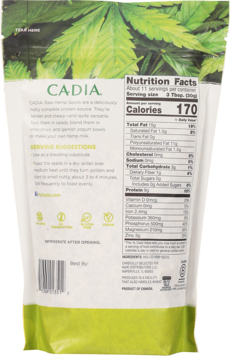 slide 6 of 14, Cadia Hemp Seed Hulled - 12 oz, 12 oz