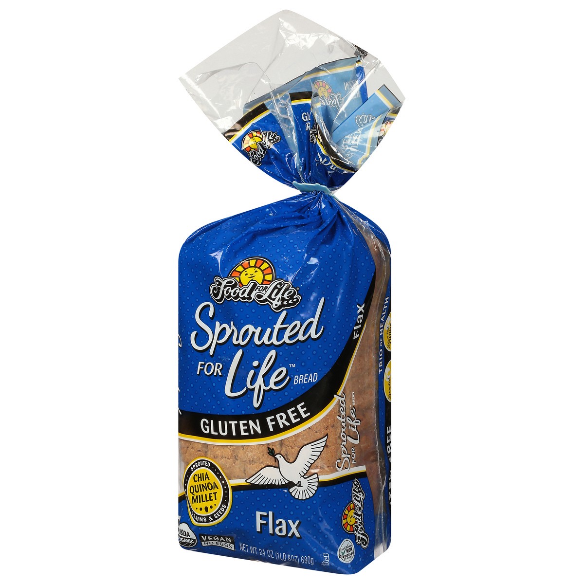 slide 3 of 9, Food for Life Sprouted For Life Gluten Free Flax Bread 24 oz, 24 oz