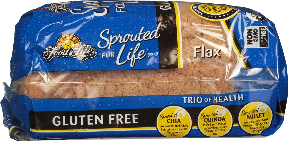 slide 7 of 9, Food for Life Sprouted For Life Gluten Free Flax Bread 24 oz, 24 oz