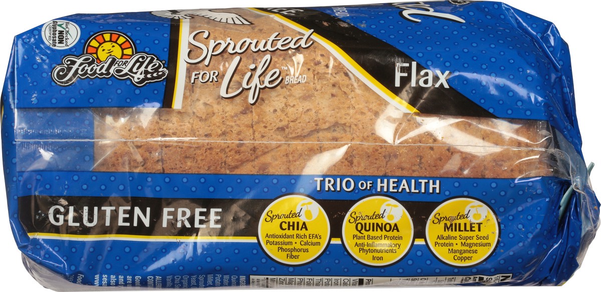 slide 8 of 9, Food for Life Sprouted For Life Gluten Free Flax Bread 24 oz, 24 oz