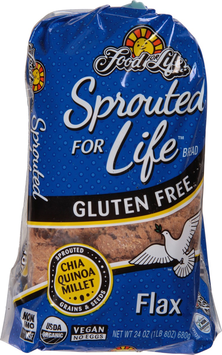 slide 9 of 9, Food for Life Sprouted For Life Gluten Free Flax Bread 24 oz, 24 oz