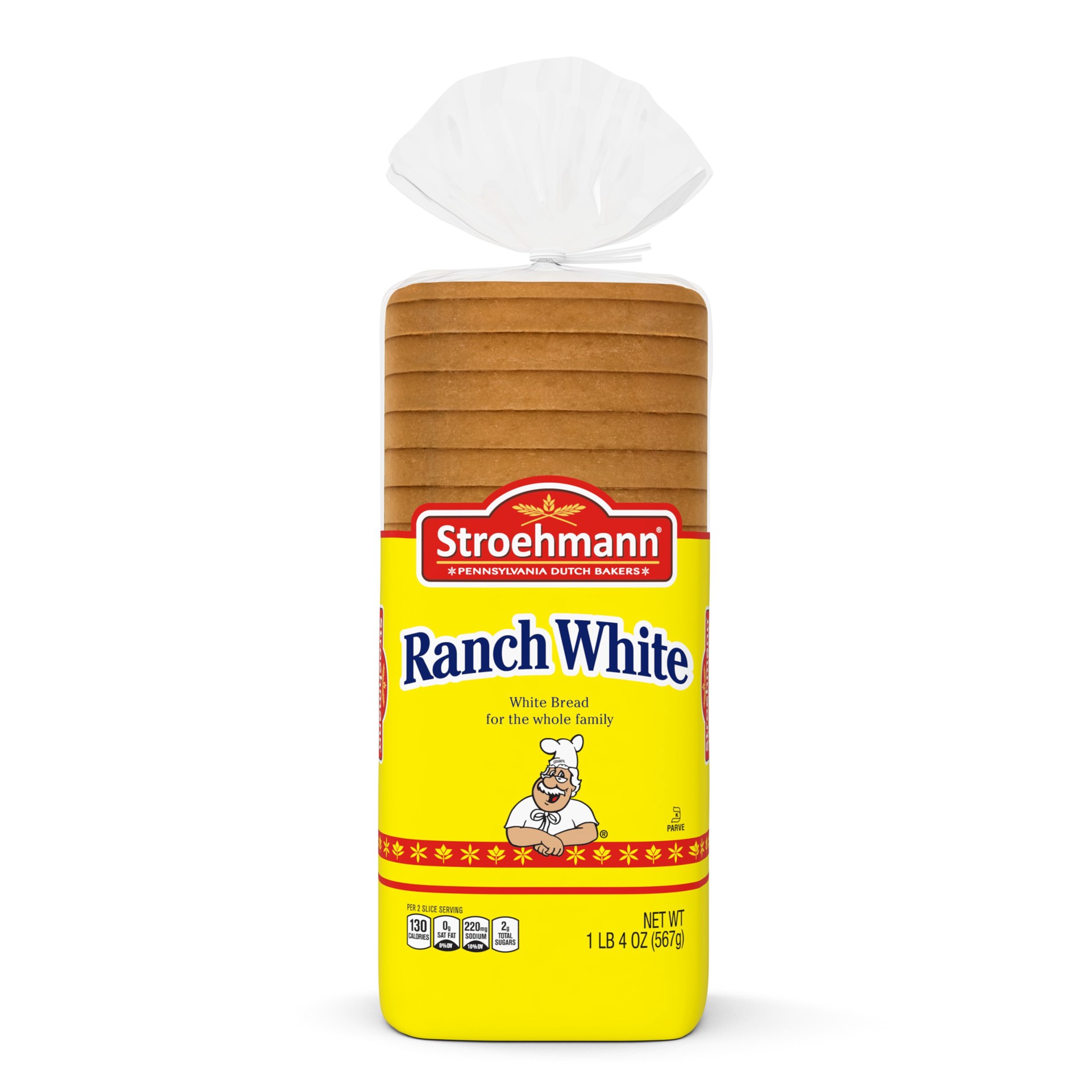 slide 1 of 9, Stroehmann's Bakeries Ranch White Bread, 20 oz, Plain White Bread, Bag, 20 oz