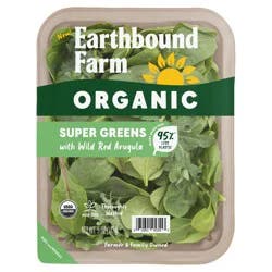 Earthbound Farm Organic Super Greens With Wild Red Arugula 5 oz