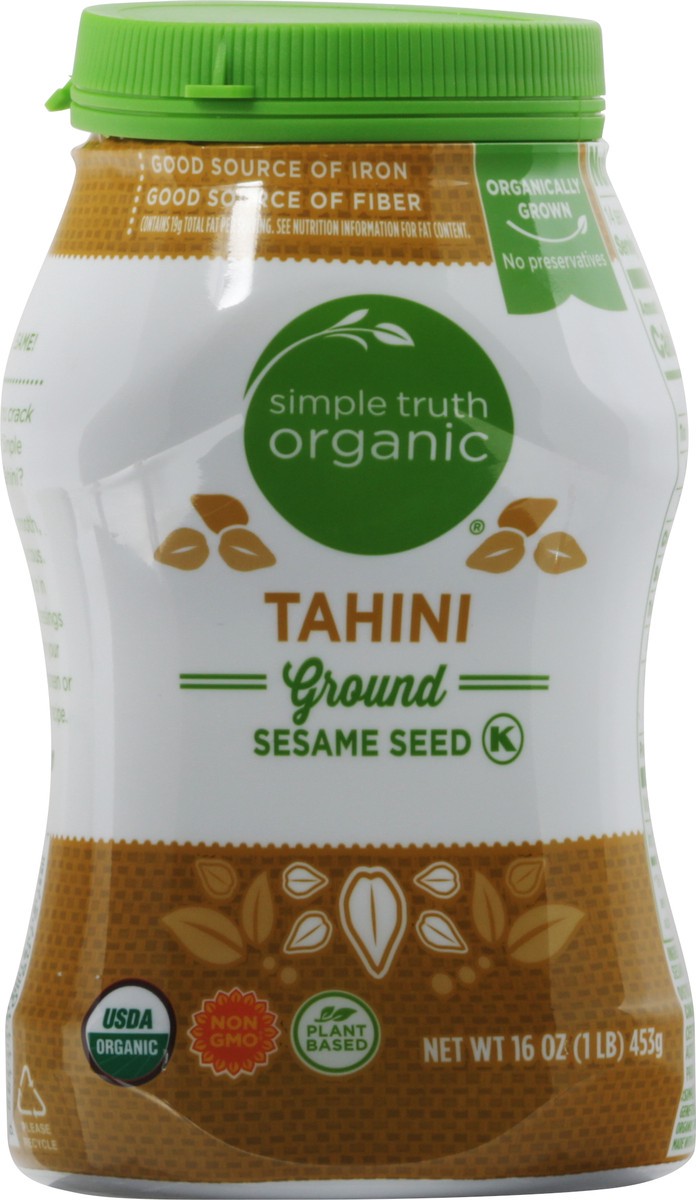 slide 6 of 9, Simple Truth Organic Ground Sesame Seed Tahini 16 oz, 16 oz