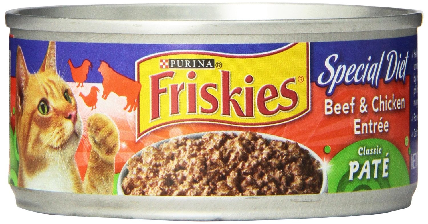 slide 1 of 1, Friskies Special Diet Beef & Chicken Entree Classic Pate, 5.5 oz