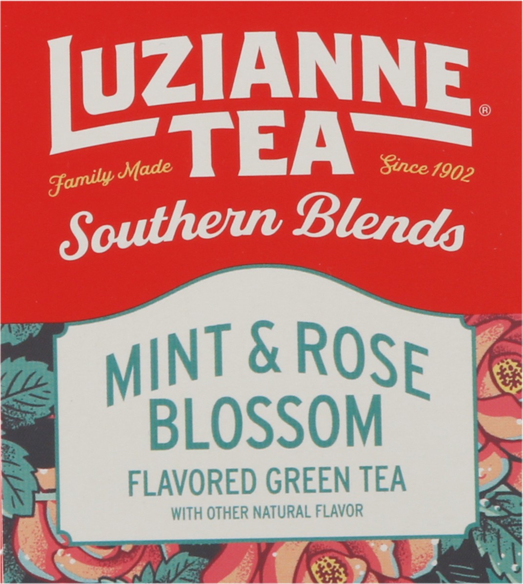 slide 12 of 16, Luzianne Southern Blends Mint & Rose Blossom Green Tea 18 Bags, 18 ct