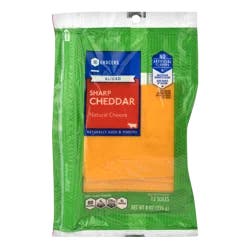 SE Grocers Sliced Sharp Cheddar Natural Cheese