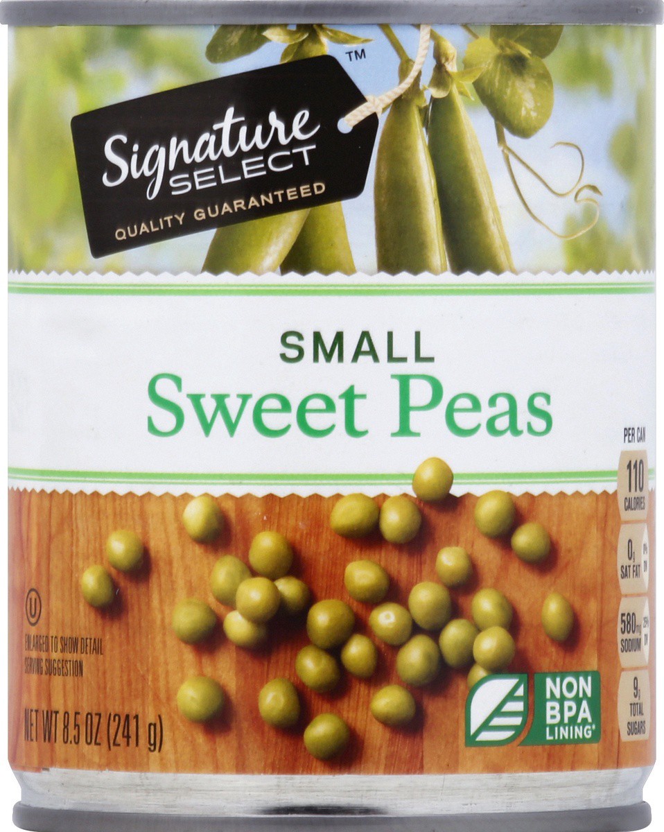 slide 2 of 2, Signature Select Sweet Peas 8.5 oz, 8.5 oz
