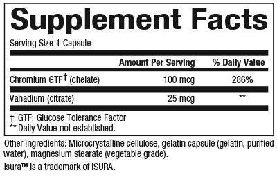 slide 2 of 2, Natural Factors Chromium & Vanadium, 45 g