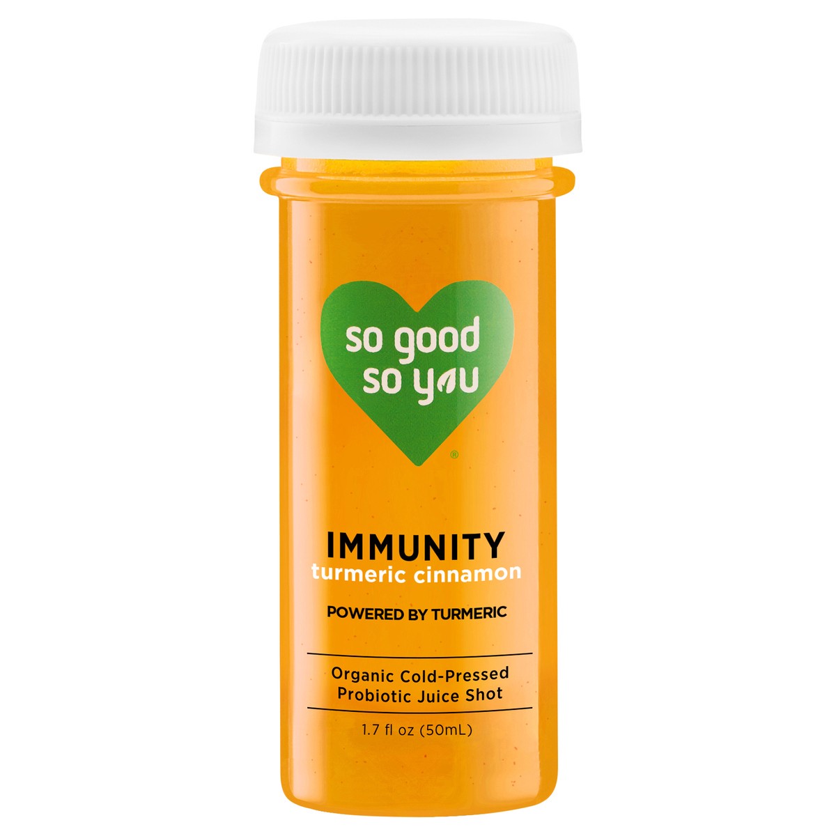 slide 1 of 1, So Good So You Immunity Turmeric Cinnamon Probiotic Shot, 1.7 fl oz