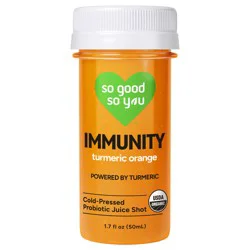 So Good So You Immunity Turmeric Orange Probiotic Shot