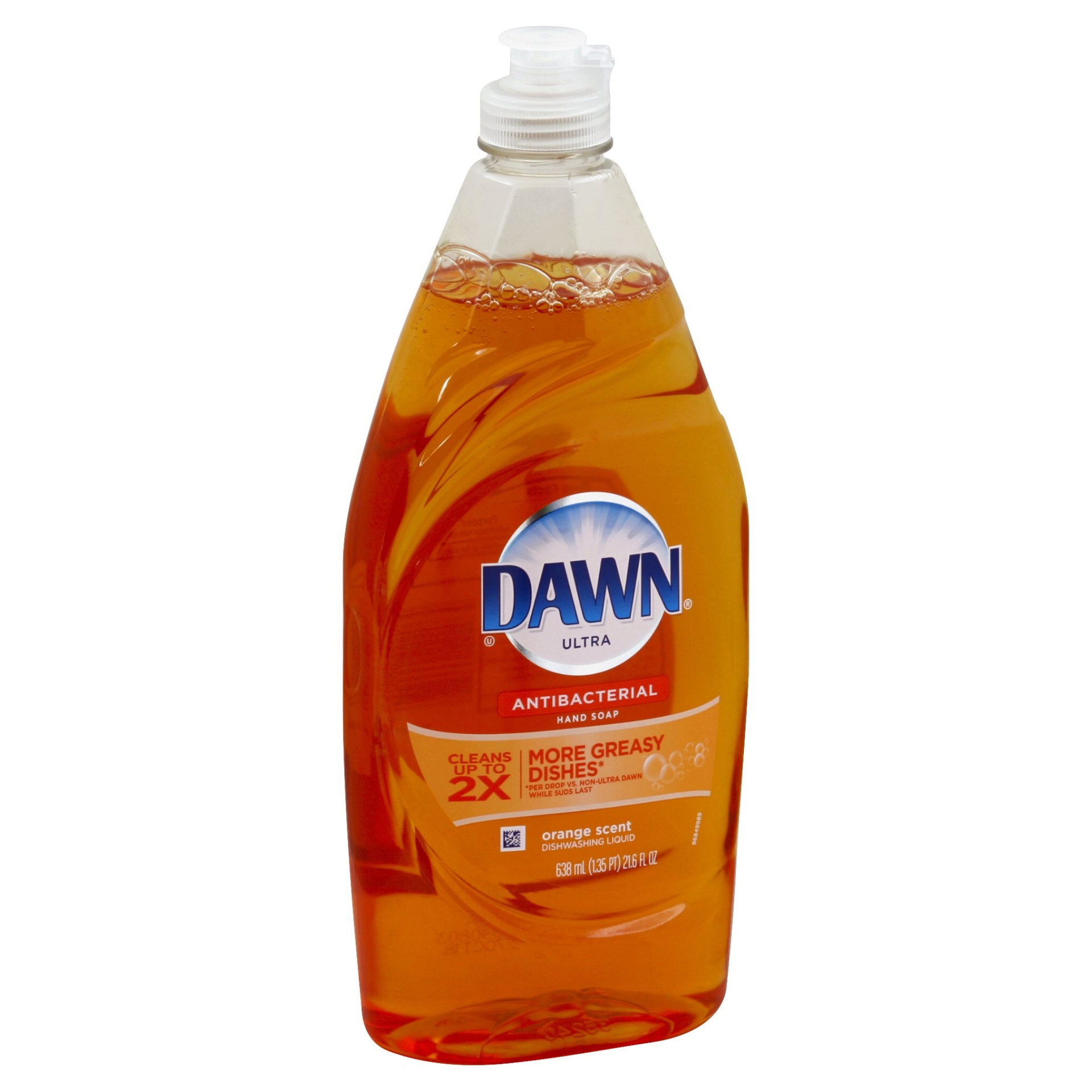 slide 1 of 1, Dawn Ultra Antibacterial Orange Dish Soap, 24 fl oz