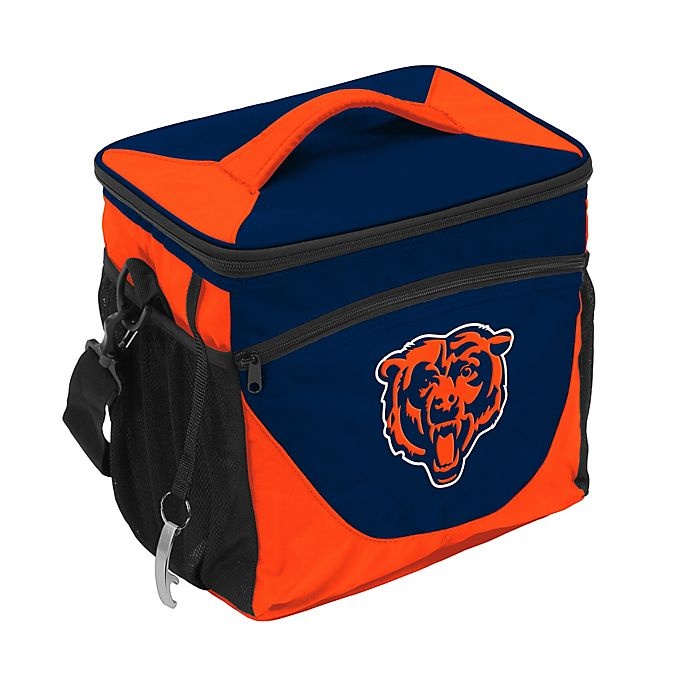 slide 1 of 1, NFL Chicago Bears Cooler Bag - Navy/Orange, 24 ct