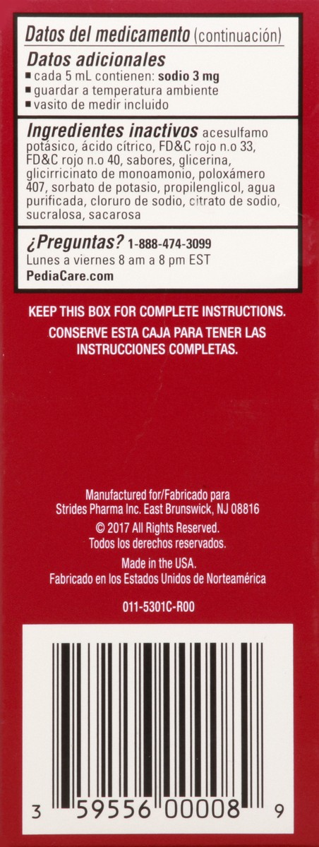 slide 6 of 12, PediaCare Non Drowsy Cherry Flavor Cough & Congestion 4 oz, 4 oz