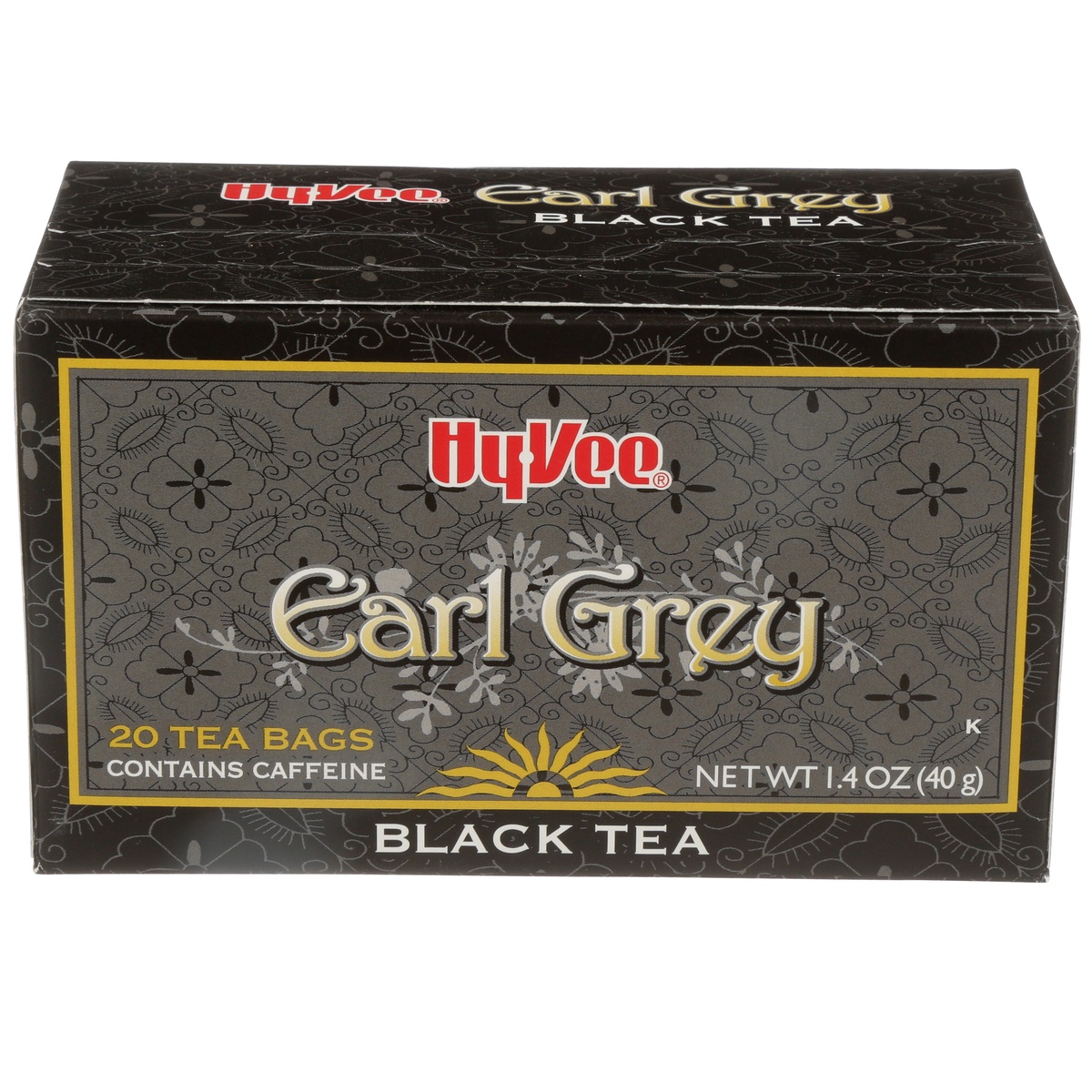 slide 1 of 1, Hy-vee Earl Grey Black Tea Bags - 20 ct; 1.4 oz, 20 ct; 1.4 oz