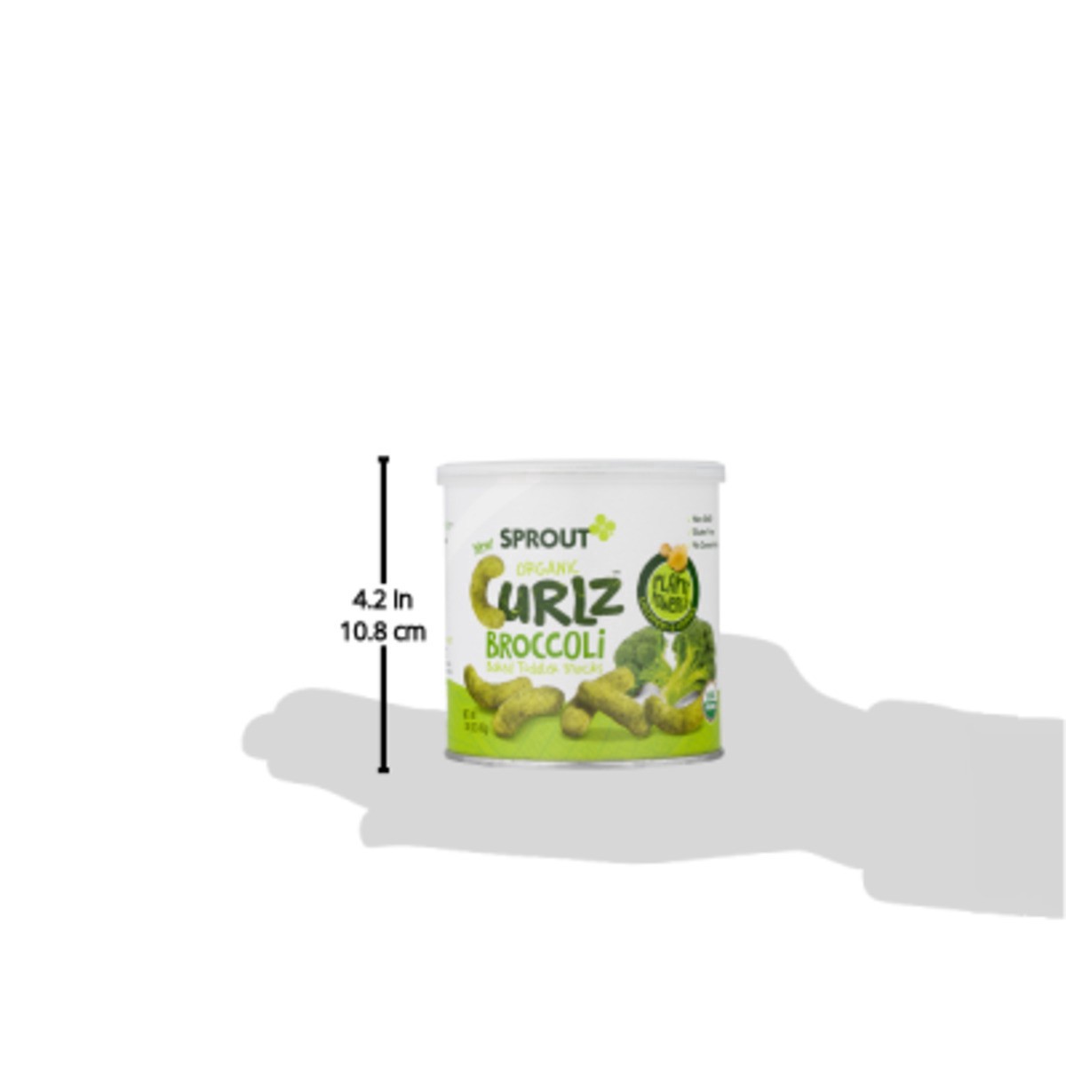 slide 12 of 12, Sprout Organics Curlz 12 Months & Up Organic Broccoli Flavored Baked Snack Toddler 1.48 oz, 1.48 oz