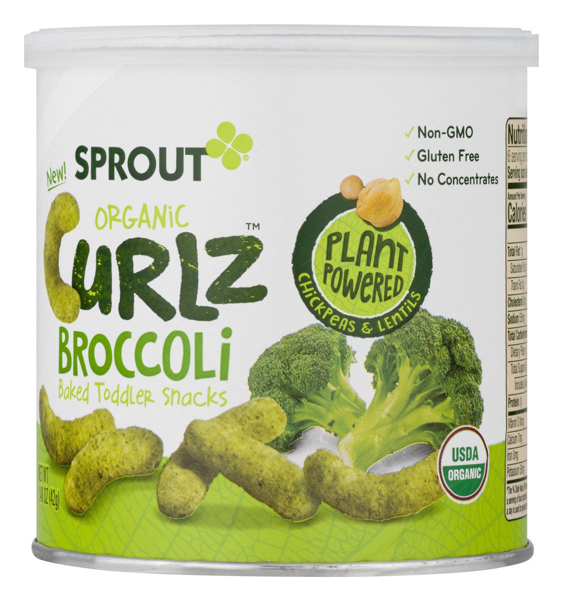 slide 4 of 12, Sprout Organics Curlz 12 Months & Up Organic Broccoli Flavored Baked Snack Toddler 1.48 oz, 1.48 oz