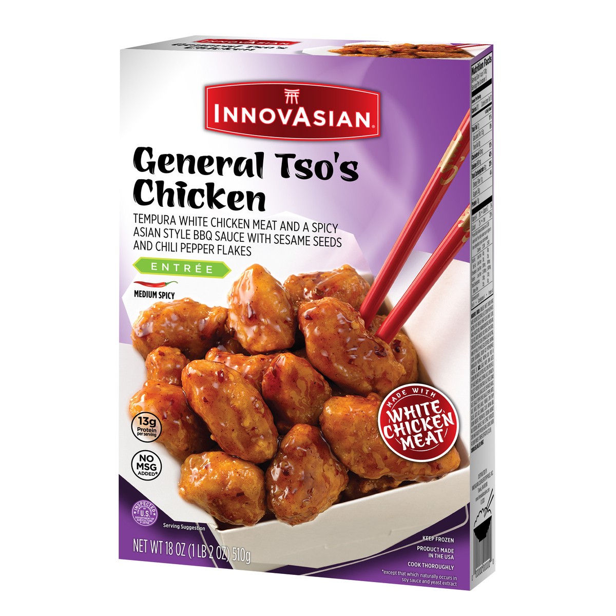 slide 6 of 9, InnovAsian General Tso's Chicken, 18 oz