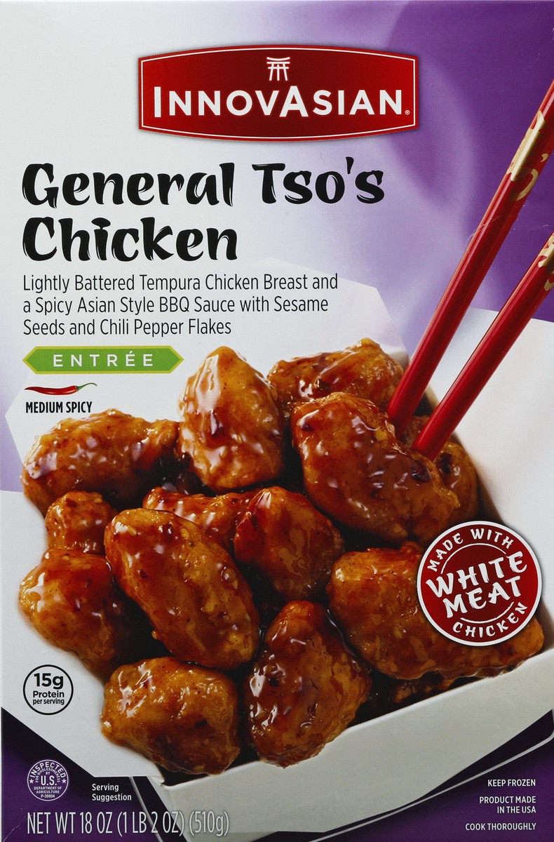 slide 5 of 9, InnovAsian General Tso's Chicken, 18 oz