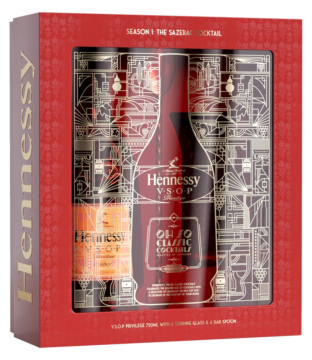 slide 1 of 1, Hennessy VSOP Privilege Mixology Gift Set, 750 ml