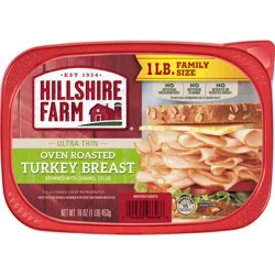 Hillshire Farm Ultra Thin Sliced Oven Roasted Turkey Breast Sandwich Meat, 16 oz
