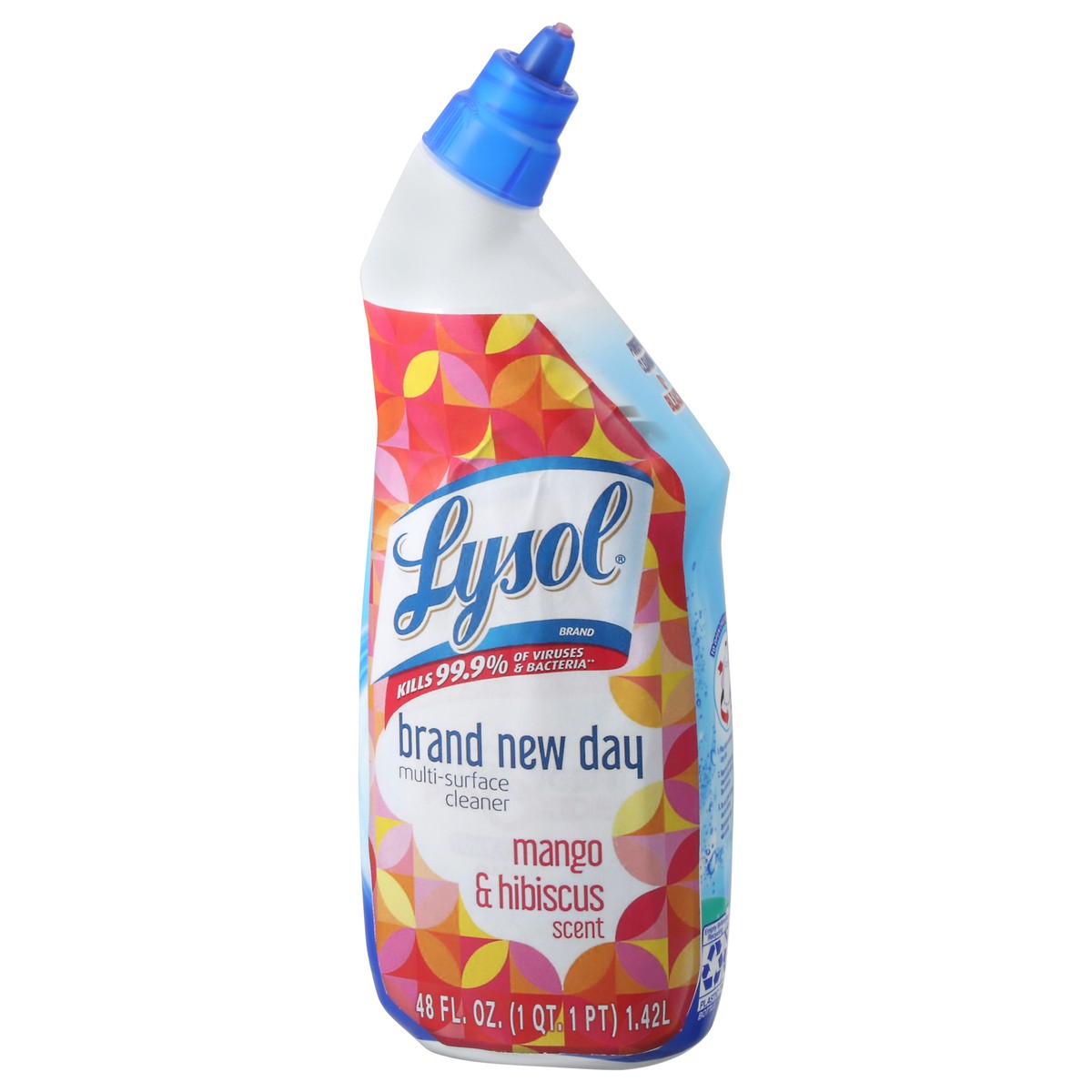 slide 3 of 9, Lysol Toilet Bowl Cleaner Gel, For Cleaning and Disinfecting, Stain Removal, Brand New Day, Mango and Hibiscus, 24oz, 24 oz