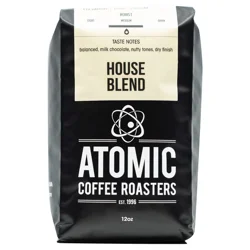 Atomic Coffee Roasters House Blend Medium Roast Whole Bean Coffee