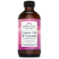 Heritage Prod Inc (Haba) Castor Oil & Cayenne