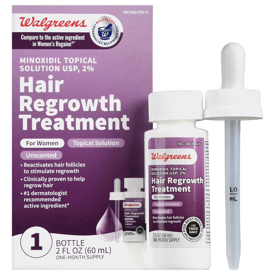 slide 3 of 5, Walgreens Women's Hair Regrowth Treatment, 2 fl oz