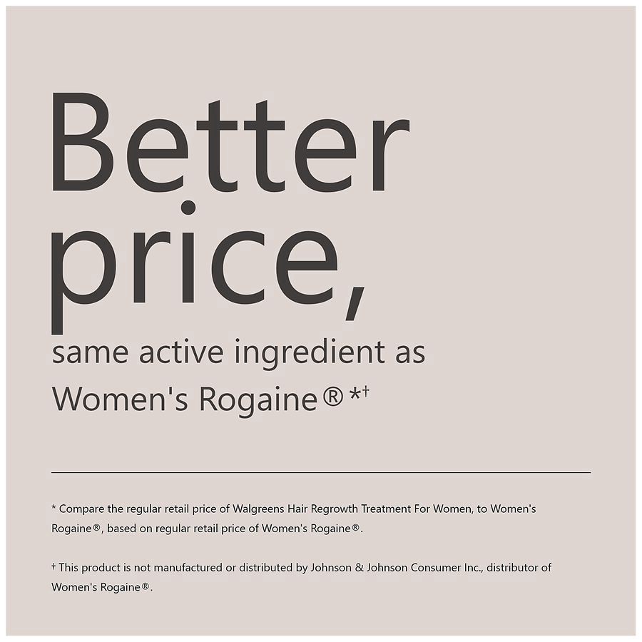 slide 2 of 5, Walgreens Women's Hair Regrowth Treatment, 2 fl oz