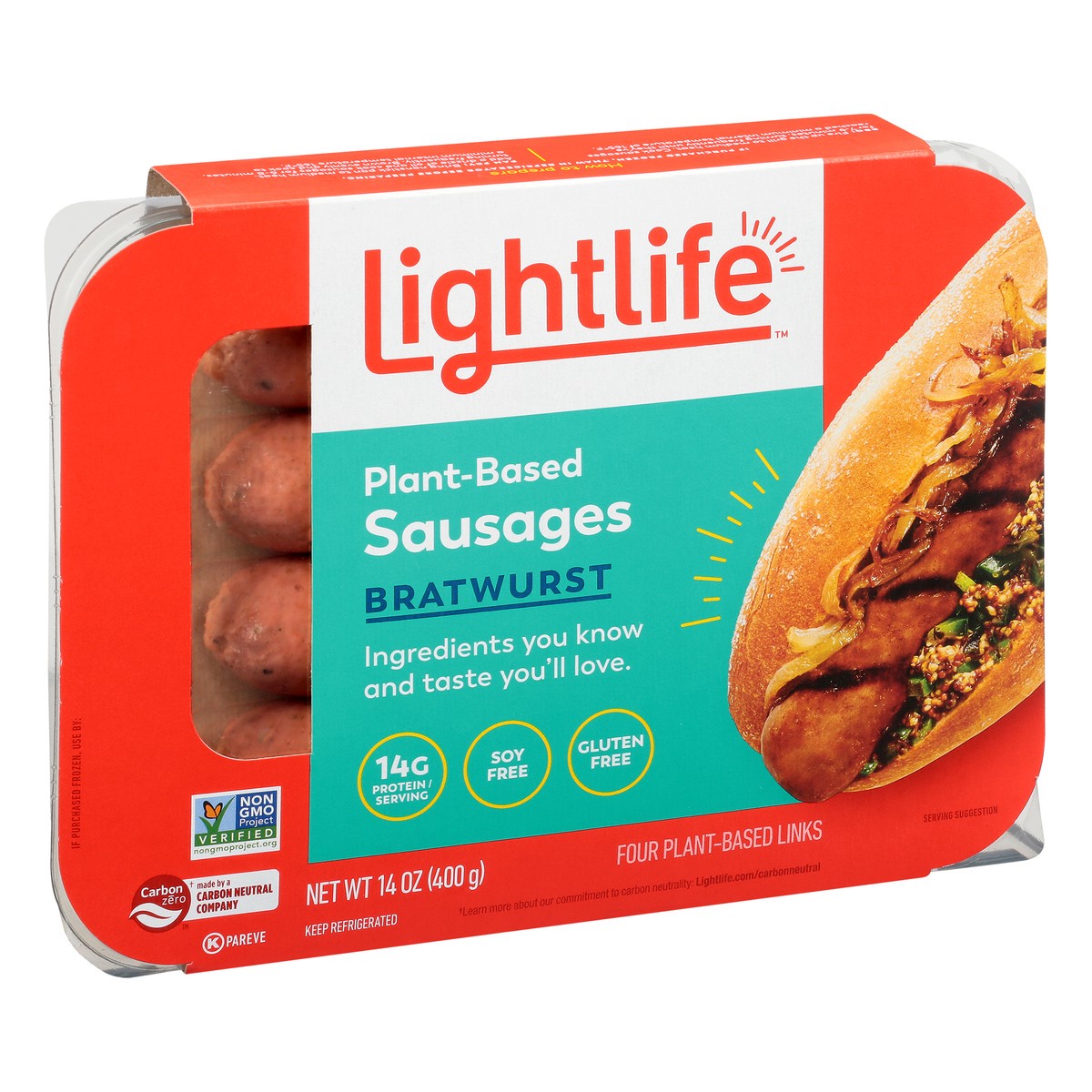 slide 2 of 9, Lightlife Sausages, 4 ct