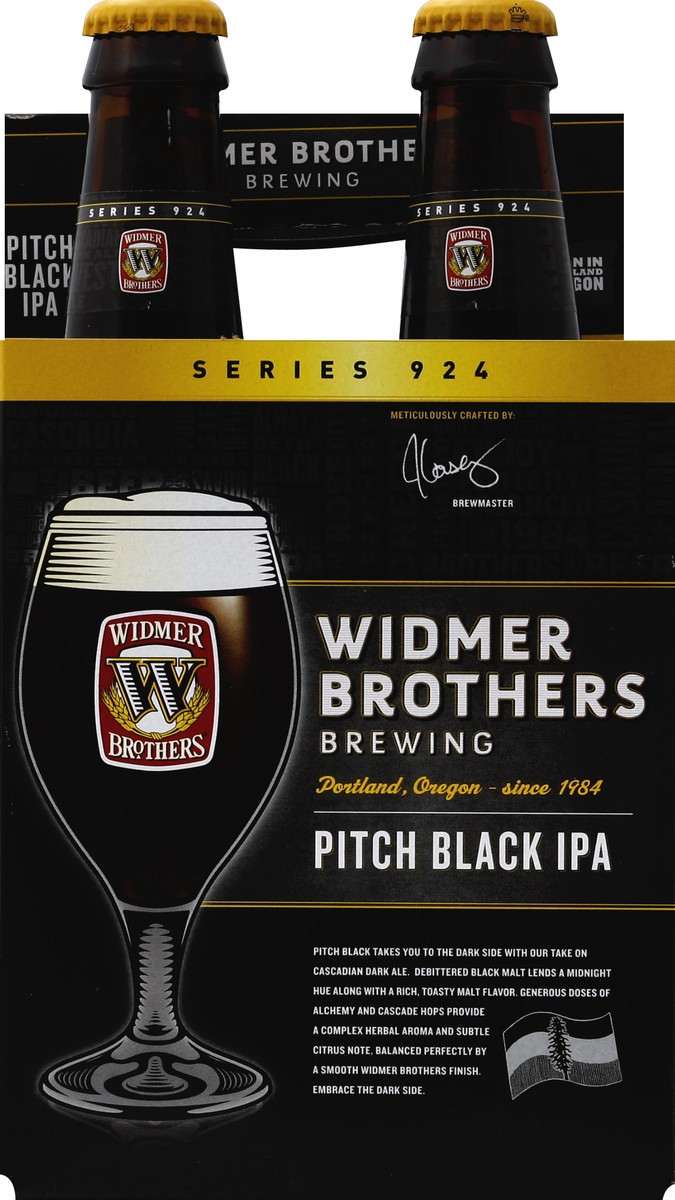 slide 4 of 4, Widmer Brothers Brewing Widmer Pitch Black Ipa, 4 ct; 12 oz