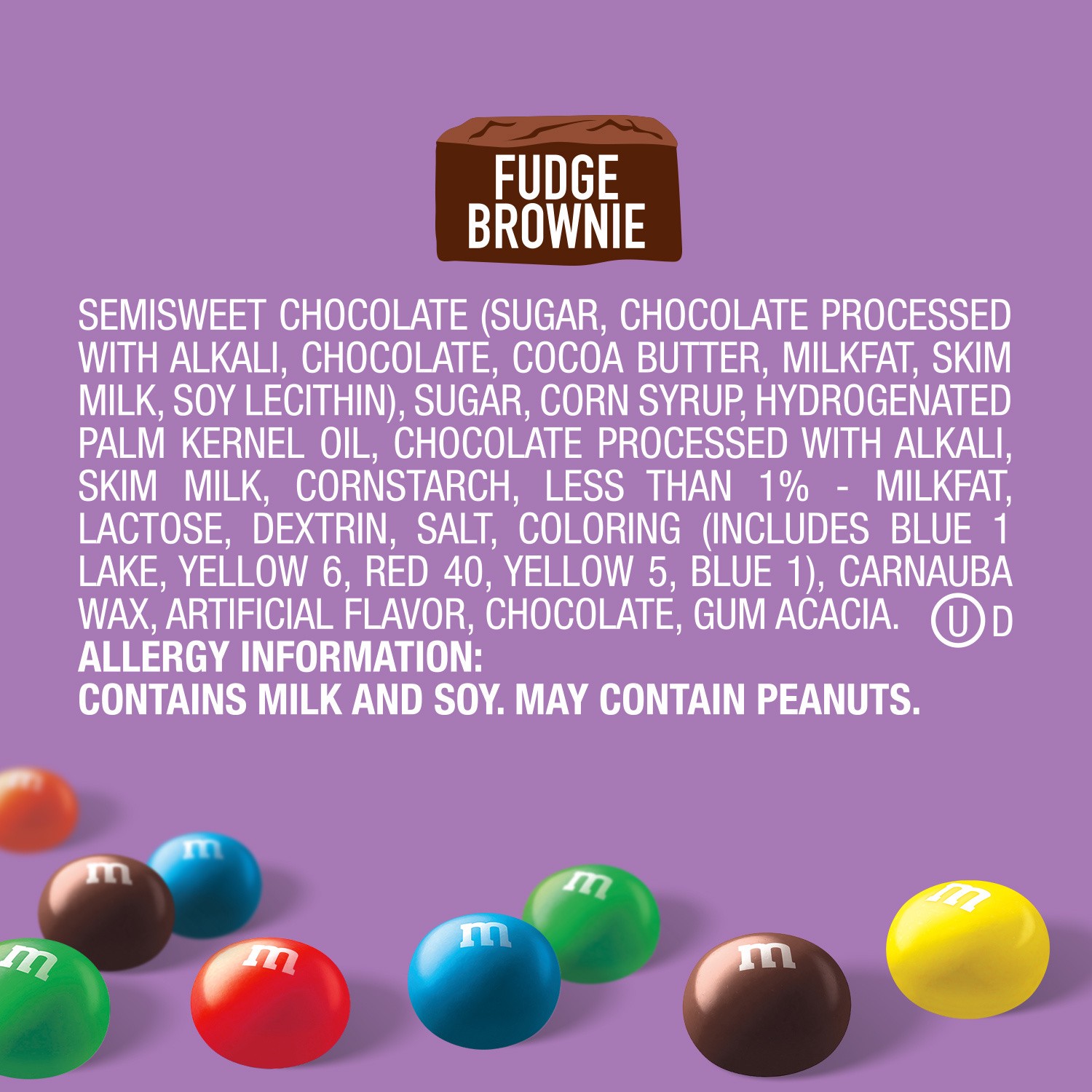 slide 2 of 8, M&M's Fudge Brownie Chocolate Candy, Sharing Size, 9.05 oz Bag, 9.05 oz