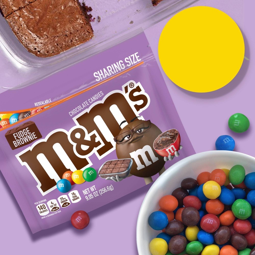 M&M's Fudge Brownie Chocolate Candy Sharing Size 9.05 oz | Shipt